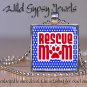 Adoption Pet Cat Dog Rescue Mom red white blue glass tile metal pendant necklace