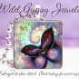 Mystical Fractal Magic BUTTERFLY HOT Glass Tile Pendant