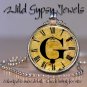 Initial ~G Altered Art CLOCK face glass round cabochon Necklace Pendant Charm