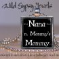 Mother's Day Gram Nana Gran Mommy Daddy GIFT IDEA Pendant Necklace Glass tile 1"