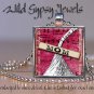 Mom Grandma Mothers Day Nana LOVE HEART 1" glass tile pendant necklace gift idea