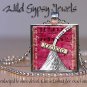 Heart Hershey Kiss LOVE sheet music HOT glass tile metal pendant charm necklace