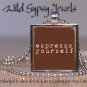 Coffee Lover caffeine Expresso brewed cafe 1" glass tile metal pendant necklace