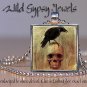Black Raven Crow Gothic smiling skull Punk creepy 1" glass tile pendant necklace