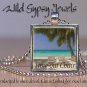 Tropical Time Out Chair Island Ocean Sea Beach glass 1" metal pendant necklace