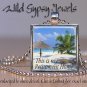 Tropical Retirement Home Island Ocean Sea Beach glass 1" metal pendant necklace