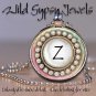 Personalized A-Z alphabet initial chic design round glass Tile Necklace Pendant