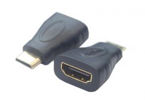 2PCS FREE SHIPPIN,Mini HDMI Adapter,Mini HDMI To HDMI Converter Connector,1PCS FREE SHIPPIN