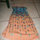 Old Navy Peach Dress with Flowers Size Small