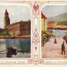 Dual View SWEDEN Scenic Vintage Postcard VP-6234