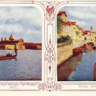Dual View VENICE ITALY Scenic Vintage Postcard VP-6233
