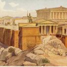 Acropolis in Athens Vintage ART Postcard VP-6530