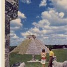 Pan Am World Airlines MAYAN PYRAMIDS Postcard VP-6460