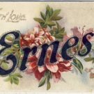 Antique Name ERNEST Vintage Greeting Postcard VP-6016