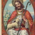 Jesus with Lamb Vintage Easter Postcard VP-6594