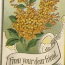 From Your Dear Friend Vintage Greeting Postcard VP-3901
