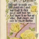 To My Brother Vintage Greeting Postcard VP-1943