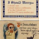 Great Lot of 5 COMIC I SHOULD WORRY Postcards VP-2968