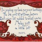 Beautiful  Vintage ARTS & CRAFTS Poem Postcard VP-5453