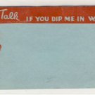 DIP IN WATER SECRET MESSAGE POSTCARD VP-5449