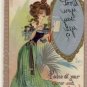 A/S DWIG Woman wHidden Meaning Vintage Postcard VP-4103