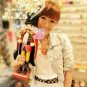 Cute Pearl Glittering Necklace Color Flowers Pendants Free Shipping