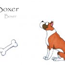 Boxer Note Card