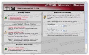 TOYOTA LEXUS SCION ECU FLASH UPDATE DIAGNOSTIC DVD TIS