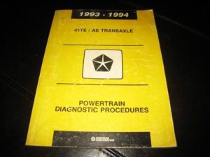 FACTORY SERVICE MANUAL CHRYSLER 41 TE AE TRANSAXLE