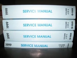 FACTORY SERVICE MANUAL GM G-VAN CHEVROLET GMC
