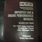 ORIGINAL MOTOR IMPORTED CAR ENGINE PERFORMANCE MANUAL