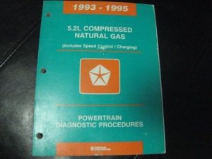 FACTORY SERVICE MANUAL CHRYSLER 5.2L COMPRESSED GAS