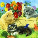 Playing In The Flowers Cross Stitch Pattern***LOOK***