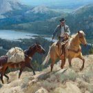 Cowboy Mountian Trail Cross Stitch Pattern***LOOK***