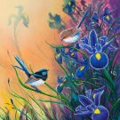 Misty Blue Iris Cross Stitch Pattern***LOOK***