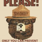 Smokey The Bear Cross Stitch Pattern***LOOK*** Smokey The Bear Cross Stitch Pattern***LOOK***