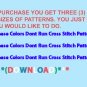 Colors Dont Run Cross Stitch Pattern***L@@K***
