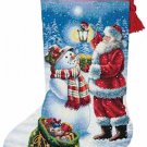 Santa Holiday Glow Stocking Cross Stitch Pattern***L@@K***
