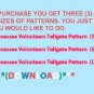 Tennessee Volunteers Tailgate Cross Pattern***L@@K***