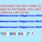 Oklahoma Sooners Tailgate Cross Stitch Pattern***L@@K***
