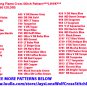 Blue GT Mustang Flame Cross Stitch Pattern***LOOK***