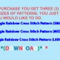 Eagle Rainbow Cross Stitch Pattern***LOOK***