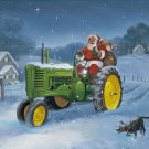John Deere Santa Cross Stitch Pattern***L@@K***
