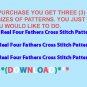Real Four Fathers Cross Stitch Pattern***L@@K***$2.95