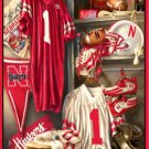 NEBRASKA HUSKERS Locker Room Cross Stitch Pattern***LOOK***