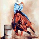 Barrel Racing Horse Cross Stitch Pattern***L@@K***