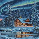Aurora Cabin Cross Stitch Pattern***L@@K***