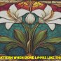 Stain Glass Lilly Cross Stitch Pattern***L@@K***