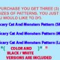 Scary Cat And Monsters Cross Stitch Pattern***L@@K***