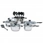 16pc Stainless Steel Cookware and Kitchen Tool Set